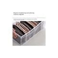 Miniatyrbillede 5 af 5: Anden Opbevaring Foldbar Skuffe Organizer, Rum Opbevaringsboks, Til Jeans, Varme Vinterbukser, Kvadratisk, Skuffe, Skab (17x25x32cm, Hvid)