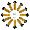 Miniatyrbilde 4 av 5: Messingdyse Sett for Hotends PTFE - M6 Gjengetråd 3D-skriverdeler for Vyper, Plus, Max