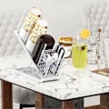 Miniatyrbillede 4 af 5: Kaffekopholder til Pauserum, Køkkenbord, Højden Justerbar, 4 Rum, Låg Organizer Opbevaring Bar B