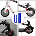 Miniatyrbild 3 av 5: Vattentät och dammtät dekal för Xiaomi Elsparkcykel M365 Dekal Sparkcykeltillbehör Reflekterande stil Självhäftande säkerhetsdekal med hög synlighet