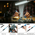 Miniatyrbillede 3 af 5: Loddejernsæt Justerbar Temperatur 220V 60W Loddekolbe Multimeter Pincet Loddeværktøjssæt (Uden Afbryder)