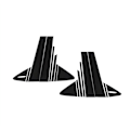 Miniatyrbillede 1 af 5: Side Door Window Pillar Posts Trim Piano Cover til 2020 2021 2022 Tilbehør Sort 16stk