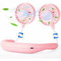 Miniatyrbild 1 av 5: Halsfläkt, Bärbar USB Personlig Handsfree Mini Lat Halsfläkt 360 Graders Rotation Kylande Bärbar Handhållen Bärbar för Kontor Hem Rum Resa Ut