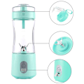 Miniatyrbillede 4 af 5: 380ML bærbar blender til smoothies, juice og shakes 4000MAh mini blender til og rejse - mørkeblå