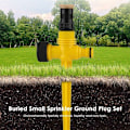 Miniatyrbillede 2 af 4: Havevandssprinkler, 4 stk. plænesprinkler, 360° roterende automatisk sprinkler, sektorplænesprinkler justerbar 90°-180°-360° sprinkler til planter, blomster