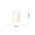 Miniatyrbillede 2 af 5: Håndlavet Hørstof Cylindrisk Lampskærm, Til Bordlampe, Pendellampe, Gulvlampe (Hvid, Diameter 14 Cm X Højde 20 Cm)-