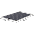 Miniatyrbillede 2 af 5: Solcellelader, bærbar tynd solcellepanel til mobiltelefon camping