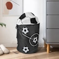 Miniatyrbild 4 av 5: Fotbollsmodellering Fällbar Tvättkorg Förvaringsfat Förvaringsfat Polyestertyg Butik