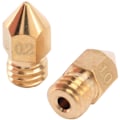 Miniatyrbillede 2 af 5: 18 stk. 3D-printerdyser M6 messingdyse-udskrivningsekstruder (2 x 0,2 mm + 2 x 0,3 mm + 6 x 0,4 mm + 2 x 0,5 mm + 2 x 0,6 mm + 2 x 0,8 mm + 2 x 1,0 mm) til
