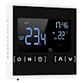 Miniatyrbillede 1 af 5: Termostat til elektrisk gulvvarme, programmerbar temperatur og LCD-display med dobbelt temperatur og dobbelt styring, 3 meter ekstern sensor kabel