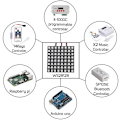 Miniatyrbild 4 av 5: WS2812B LED-remsa 8x8 Digital Panel Matrix WS2812 Individuellt Adresserbar Modul Ljus SP110E Bluetooth-kontroller