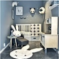 Miniatyrbilde 5 av 5: DENUOTOP Baby Playmatte, Barne Teppe, Søt Kanin Formet Playmatte Teppet Baby Playmatte Barnehage Dekor, Hjem Dekor Matte, Sove Matte.-DENUOTOP