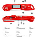 Miniatyrbild 5 av 5: Grilltermometer Kötttermometer Kökstermometer Rosttermometer Matlagningstermometer med 3s Instantläsning, LCD-display och lång sond för