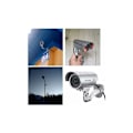 Miniatyrbild 5 av 5: 2 x Falsk Kamera Dummy Utomhuskamera för Inomhus- eller Utomhusbruk med Blinkande LED-Kula Form (Silver)