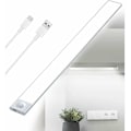 Miniatyrbilde 1 av 5: USB-ladbare LED-lys under skap med bevegelsessensor - Justerbar belysning, brukes for innendørs trapper.