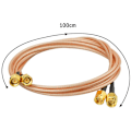 Miniatyrbilde 4 av 5: 2 stk RG316 SMA Hann til WiFi Antenne Forlengelse RF Adapter Koaksialkabel (100cm)