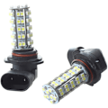 Pikkukuva 1 / 5: (R) 2 X H10 9140 9145 68 SMD LED Valkoiset Sumuvalot Lampun Polttimo