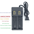 Miniatyrbillede 5 af 5: 2 Slots 3.7V 18650 16340 Li-Ion Batterilader 14500 Genopladelig Batterilader Li-Ion 18650 Batterilader EU Stik