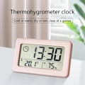 Miniatyrbild 2 av 5: LED Digital Skrivbordsur Elektronisk Display för Hem Bakgrundsbelyst Klocka Kalender Data Upprepa - Rosa