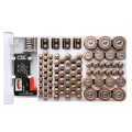 Miniatyrbild 1 av 5: Batterikapacitetstestinstrument, Multifunktionell Batteristyrkeindikator Organizer, Svart