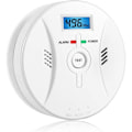 Miniatyrbillede 1 af 5: Kulmonoxidalarm med LCD-display CO-detektor Høj 85 dB alarm Kulmonoxiddetektor med kulmonoxidsensor Batteridrevet