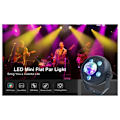 Miniatyrbilde 4 av 5: LED Discokule 2 i 1 6X3W RGBW DMX Kontroller Lyseffekt Klub Bar Bryllup Dekorasjon EU-kontakt
