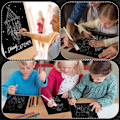 Miniatyrbillede 2 af 5: 127 Dele Scratchpapir, Stylusser og Træskabeloner til DIY, Fødselsdagsfest Favoritforsyninger (8,5 x 11 Tommer)