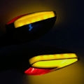 Miniatyrbilde 3 av 5: Motorsykkel blinklys 21LED blinklys indikator DRL tofarget LED bremselys + rød