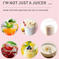 Miniatyrbild 2 av 4: Bärbar Elektrisk USB Blender Saftpressare Mini Mat Smoothie Handhållen Personlig Fruktpress 500ML, B