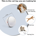 Miniatyrbild 5 av 5: Smart Interaktiv Katt Leksak - Nyaste Versionen 360 Grader Självrullande Boll, USB Laddningsbar Husdjursleksak, Inbyggd Snurrande LED-Ljus, Stimulerar Jakten