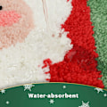 Miniatyrbilde 3 av 5: Julebadmatte for baderom, juledekor med snøfnugg, innendørs og utendørs, vinterdekor, sklisikker, absorberende, vaskbar, 20\" x 32\"