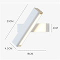 Miniatyrbillede 5 af 5: LED Vægskinne i Massivt Træ Indendørs Vægskål 360° Rotation Med Trykknapkontakt Moderne Soveværelse Sengelampe Studie Stue Trappe Sconce