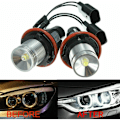 Miniatyrbillede 5 af 5: 1 par 8000K hvide LED Angel Eye markør Halo pærer lamper til E39 E53 E60 E63 E64 E66 E87 5 6 7 X3 X5,