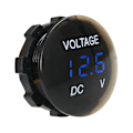 Miniatyrbild 1 av 3: Vattentät Voltmeter, Mini Digital Display Spänningstestare DC 12V-24V LED-testare för Bil Motorcykel Auto Lastbil Husbil (Blå)