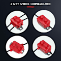 Miniatyrbillede 3 af 5: 4 stk. DC 12V-24V Automatisk Nulstilling Sikringsautomat med Dæksel Stud til Bil og Mere (20 Amp)