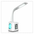 Miniatyrbillede 5 af 5: LED Skrivebordslampe med Penneholder/Tid/Kalender Display - USB Natteatmosfærisk Lys