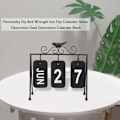 Miniatyrbillede 4 af 4: Smijernfugl Flipkalender DIY Personlighed Hjemmekontor Dekoration Sort