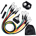 Miniatyrbild 1 av 5: 12-pack Latex Rör Expander Set - Praktiska Stretch-Motståndband för Träning