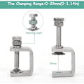 Miniatyrbillede 5 af 5: Rustfrit Stål C-Klemme, Justerbar Heavy Duty U-Formet Klemme med Bred Kæbeåbning, 6 stk. Fastgørelsesværktøjer til DIY Træbearbejdning, Svejsning, Kabinetsfremstilling