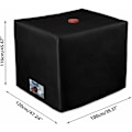 Miniatyrbillede 2 af 5: Presenning til IBC-beholder på 1000 liter, 116 x 100 x 120 cm, anti-UV, anti-regn, presenning til vandbeholder (sort) FDC,