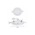 Miniatyrbilde 2 av 5: 10 stk 3W Kald Hvit 6000K Nedfelt Downlight LED Downlight Ultra Tynn Panel Rund Nedfelt Downlight LED Downlight Ultra-flat Downlight LED Tak