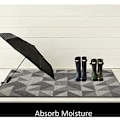 Miniatyrbillede 3 af 5: Skridsikker Indendørs Dørmatte 60x90 cm Blød Dørmatte Maskinvaskbar Absorberende og Holdbar Grå Udendørs Dørmatte til Entré, Trapper, Gang, Have - Gra