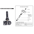 Miniatyrbild 4 av 5: 5X Programmerbar MX-sensor 315MHZ+433MHz 2 i 1 Däcktrycksövervakningssystem Universellt Utbytbart TPMS-verktyg för
