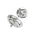 Miniatyrbillede 4 af 5: Klassisk afløbsrist med 79,3 mm diameter, 2 stk. Rustfrit stål Køkkenvask Stop, Universal Køkkenvask Si, Rustfrit stål Anti-Tilstopning Vask Dr
