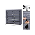 Miniatyrbillede 2 af 5: 7-lags bærbar skostativ med stofbetræk, skoopbevaringsskab, grå - RWShoe Cabinet