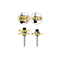 Pikkukuva 3 / 5: 6MM Varren Kiinnitys Uritettu ja Ura-Kutterisetti 3 Hampainen T-Muotoinen Puunleikkaustyökalu (6MM)