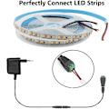 Miniatyrbillede 5 af 5: Pakke med 4 5,5 mm 2,1 mm DC han- og hunstik DC-strømstik 12V adaptere stik, DC han-/hunstik, til CCTV-kamera sikkerhedssystem LED-lys