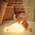Miniatyrbild 5 av 5: Anklampa i form av en anka, LED-nattlampa, lysande anka, dimbar nattlampa i silikon för barnkammare, uppladdningsbar nattlampa med touchfunktion för amning