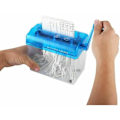 Miniatyrbillede 3 af 5: Papirshredder/A6 Mini Bærbar Manuel Papirshredder Lige Skæring Bærbar Papirshredder Kontor Familie Breve Regninger Vigtigt Dokument Shredder B