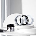 Miniatyrbillede 2 af 5: Kaffe Doseringsring - Kaffe Filter Udskiftningsring Sølv Magnetisk Kaffe Doserings Tragt 58mm